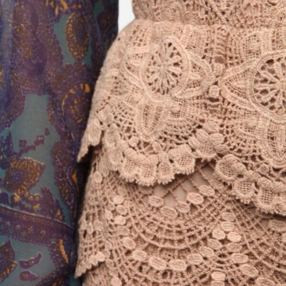 Staring At Stars Tiered Crochet Mini Skirt - Picture 4 of 8